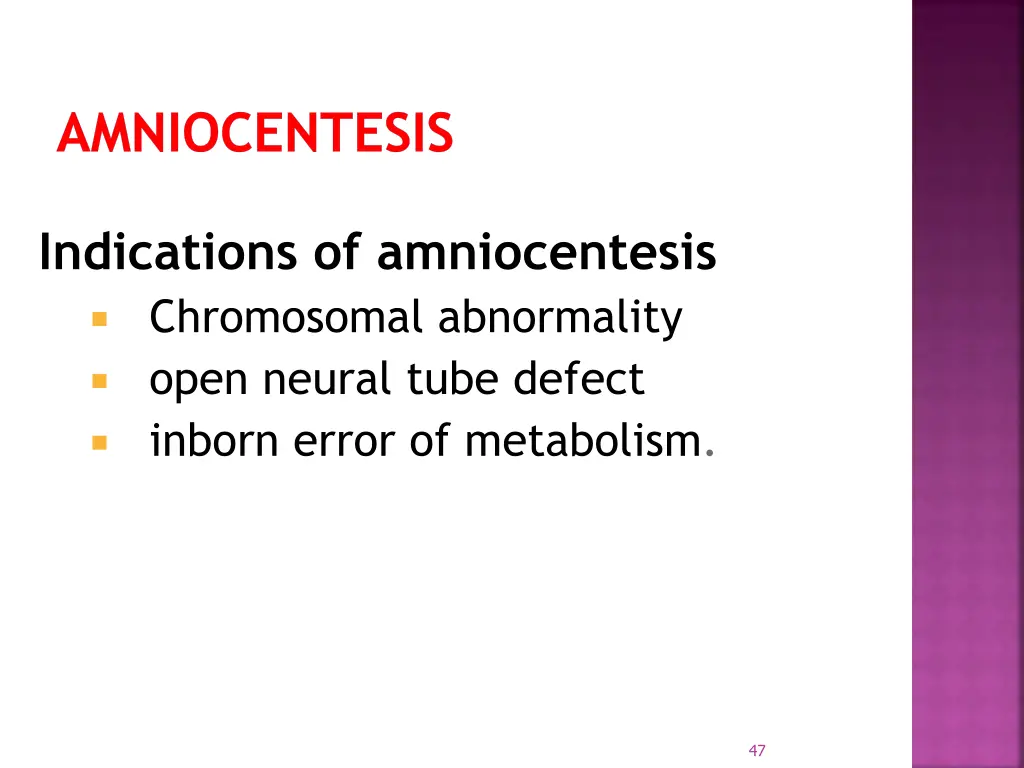 amniocentesis