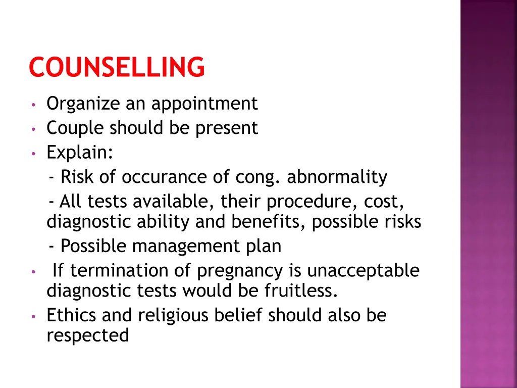 counselling
