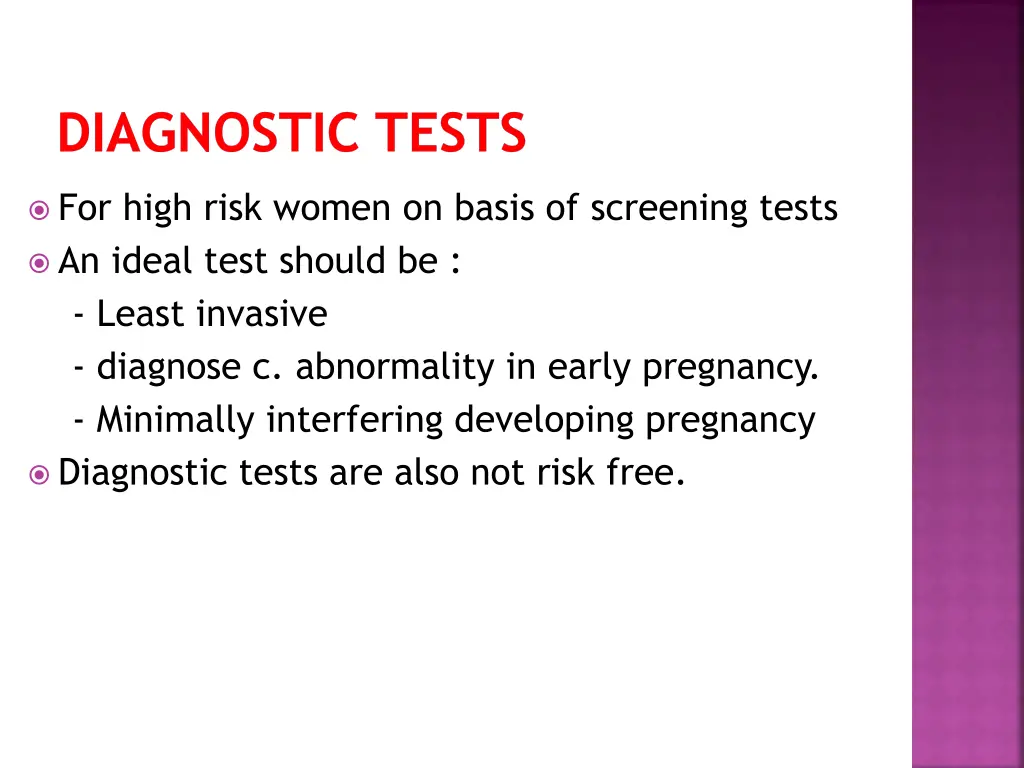diagnostic tests