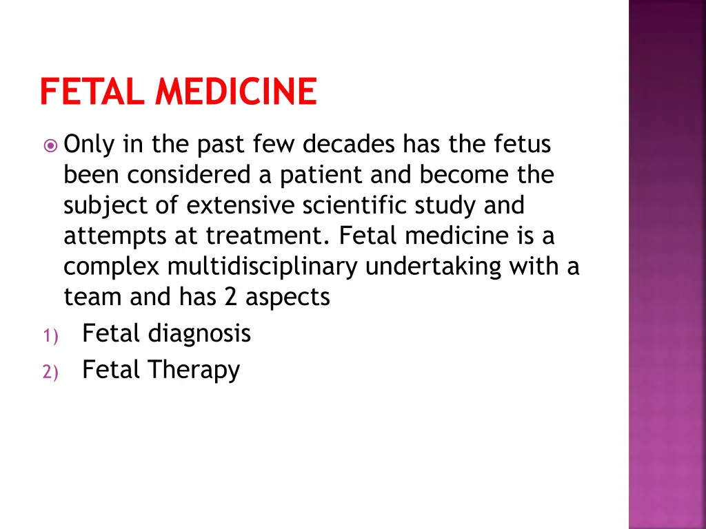 fetal medicine