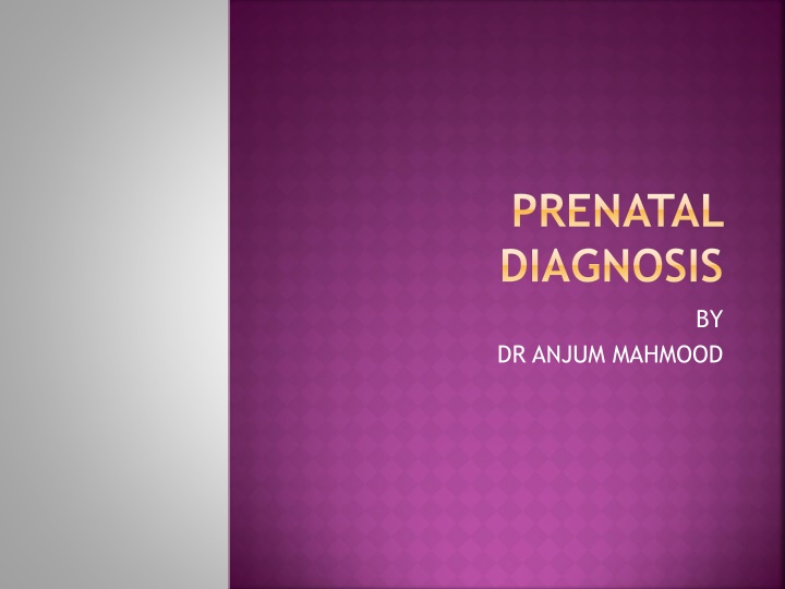 prenatal diagnosis