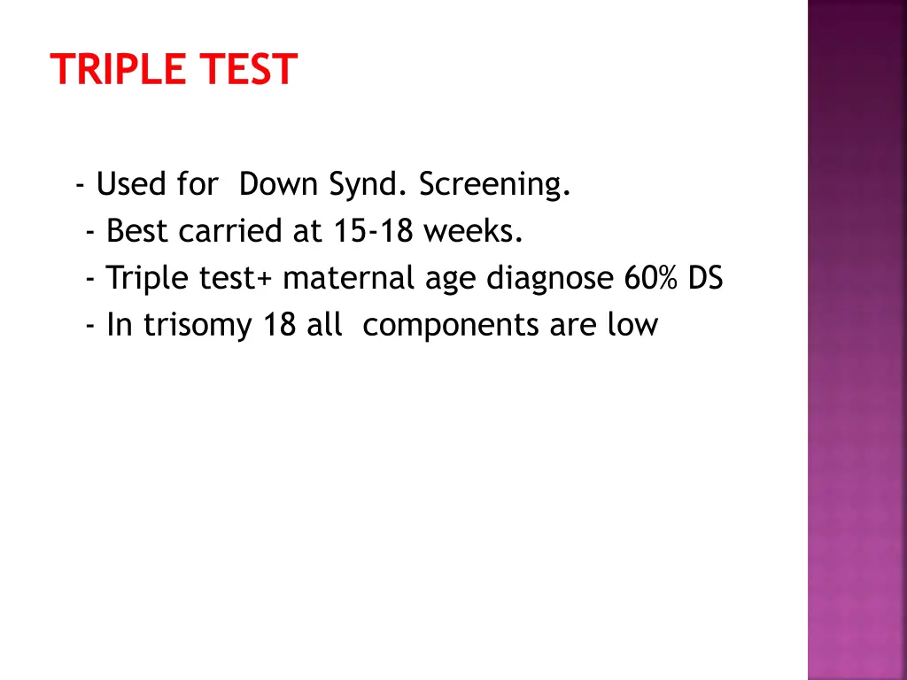 triple test