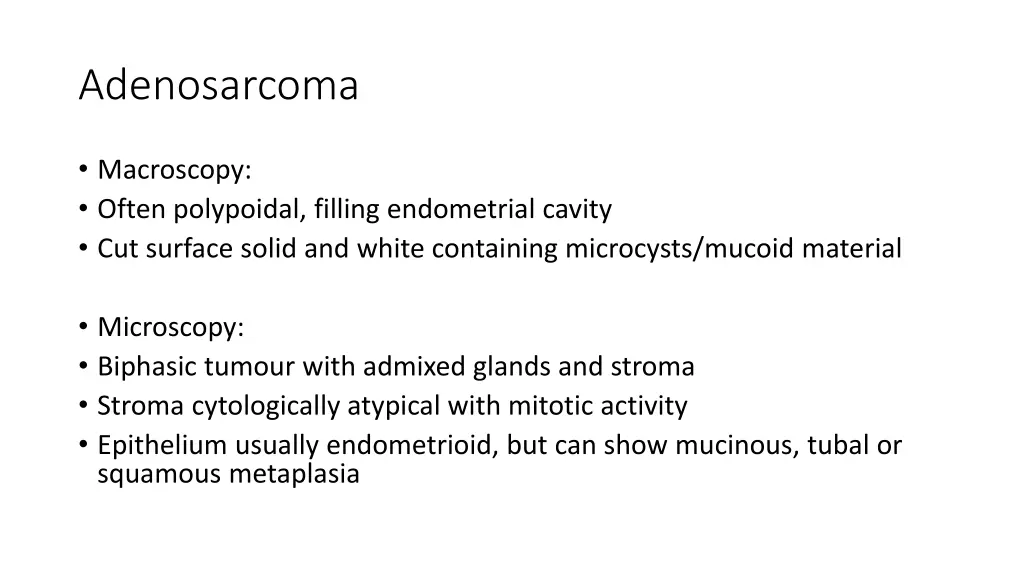 adenosarcoma