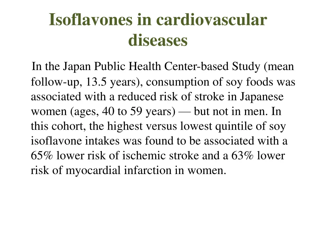 isoflavones in cardiovascular diseases 1