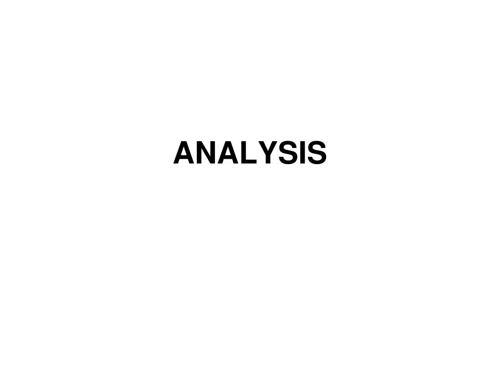 analysis