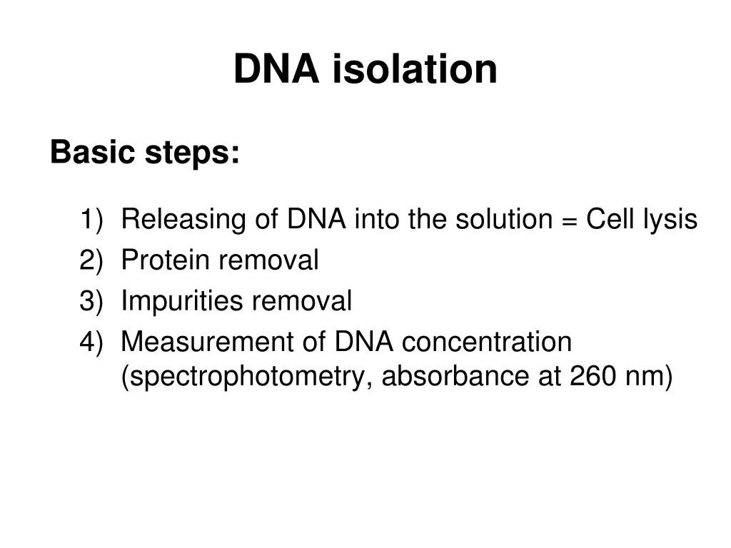 dna isolation