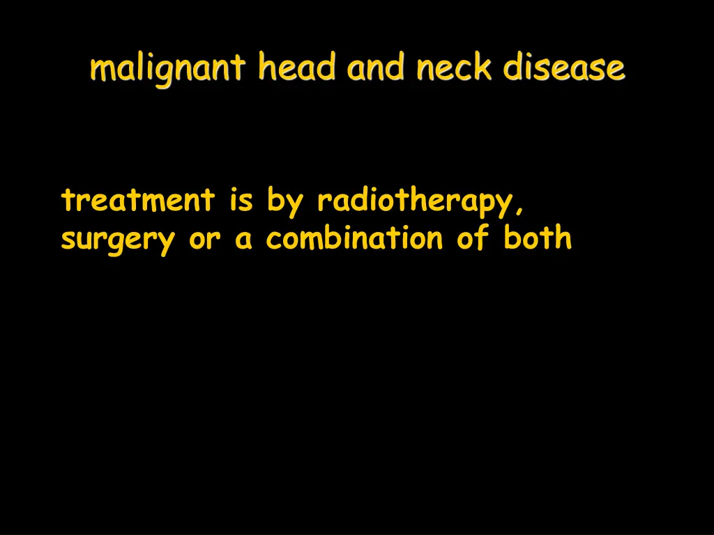 malignant head and neck disease 1