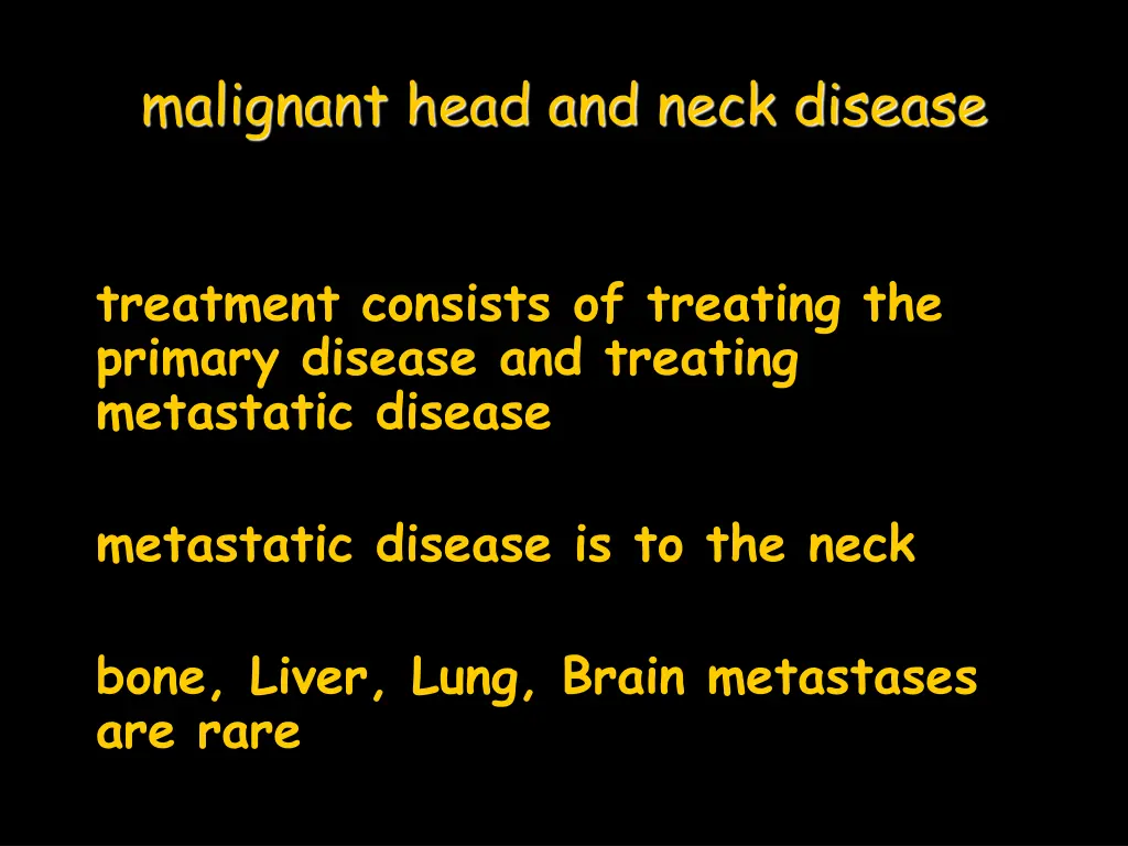malignant head and neck disease