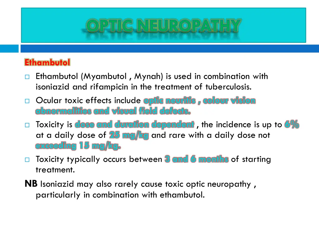 optic neuropathy