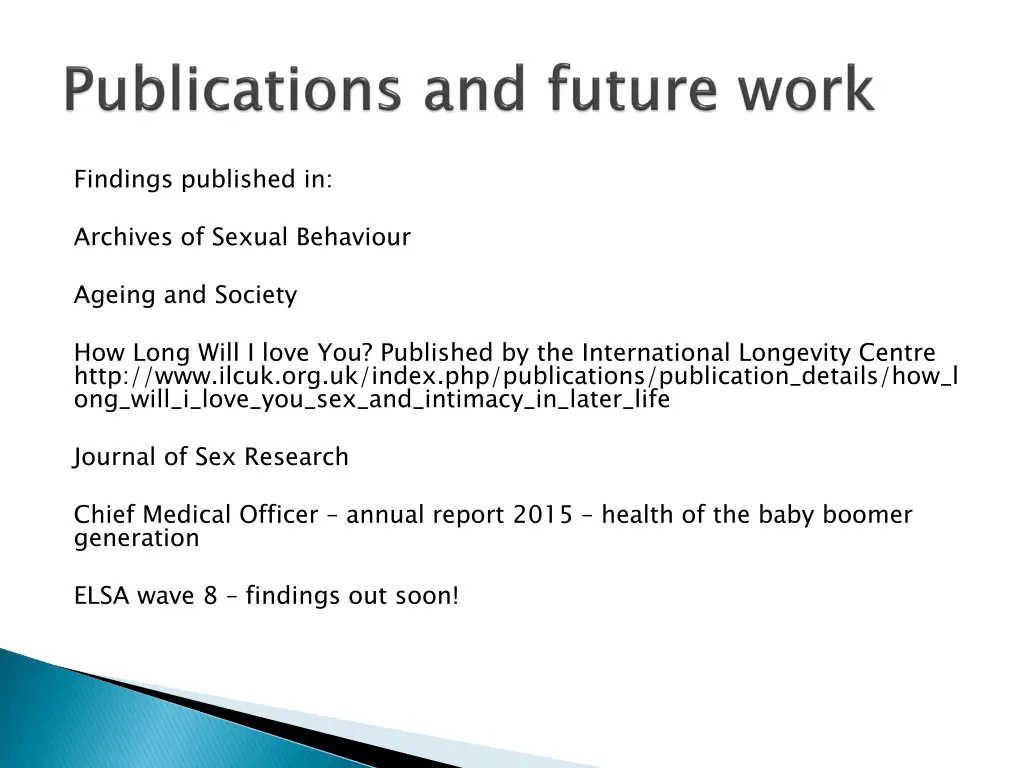 findings published in