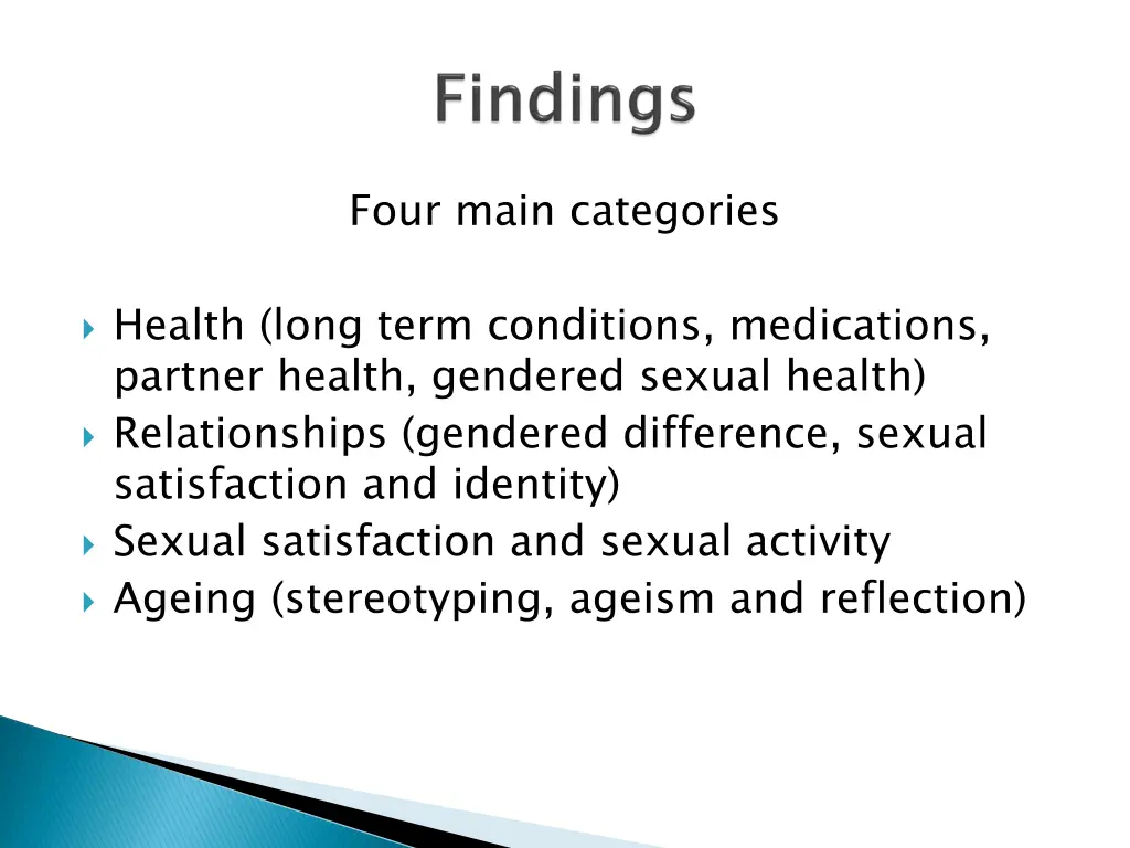four main categories