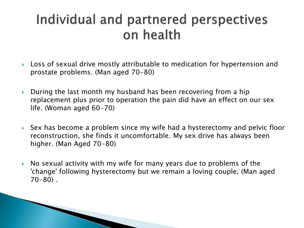 loss of sexual drive mostly attributable