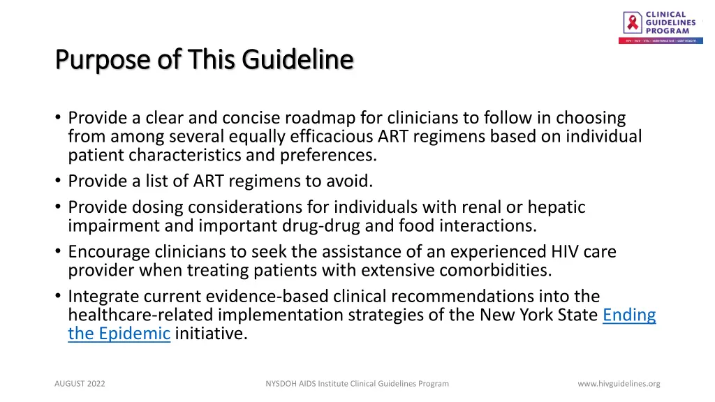 purpose of this guideline purpose of this
