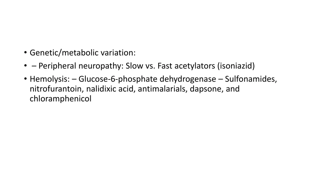 genetic metabolic variation peripheral neuropathy