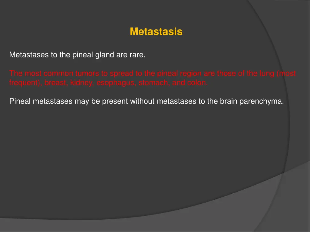 metastasis