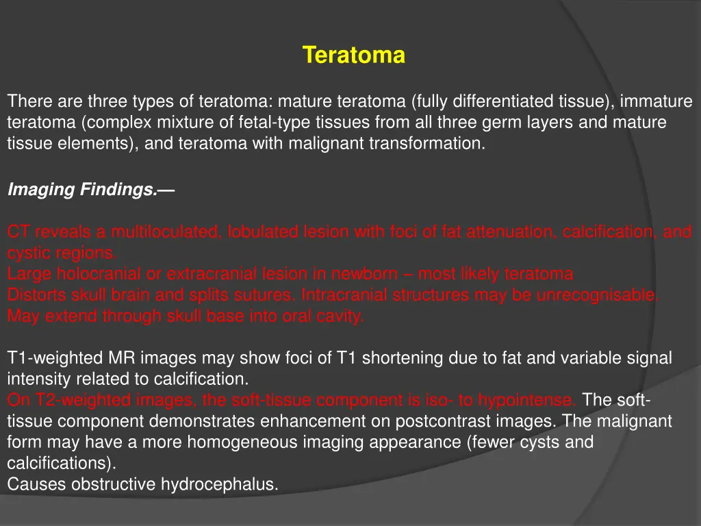 teratoma