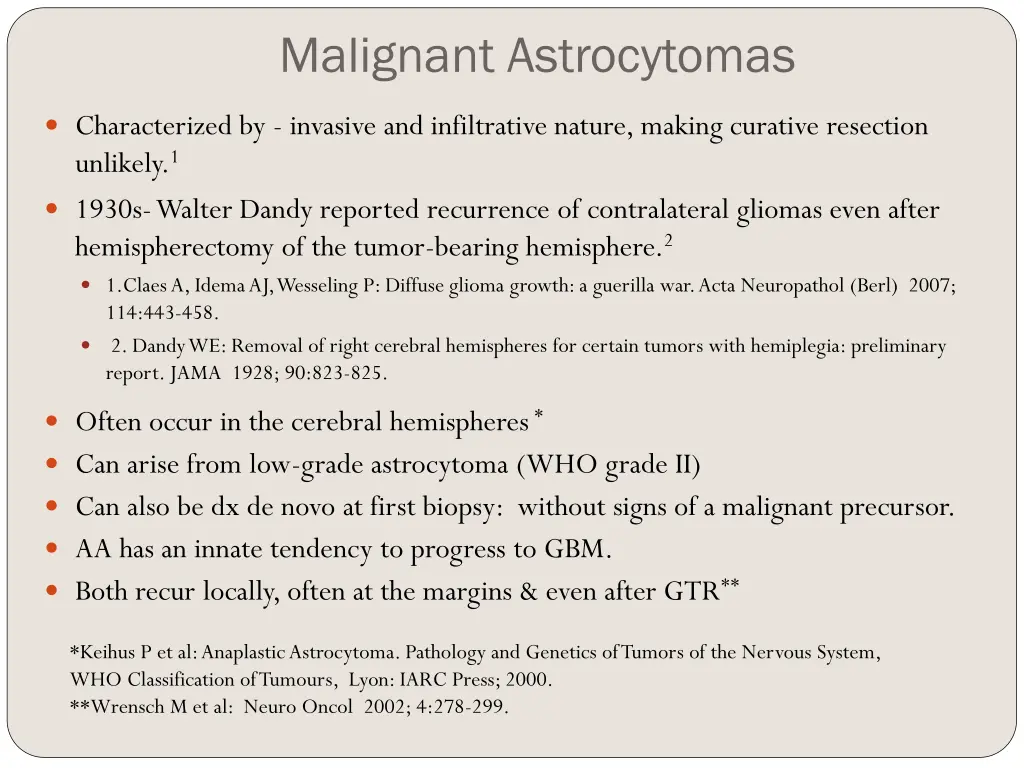 malignant astrocytomas 1