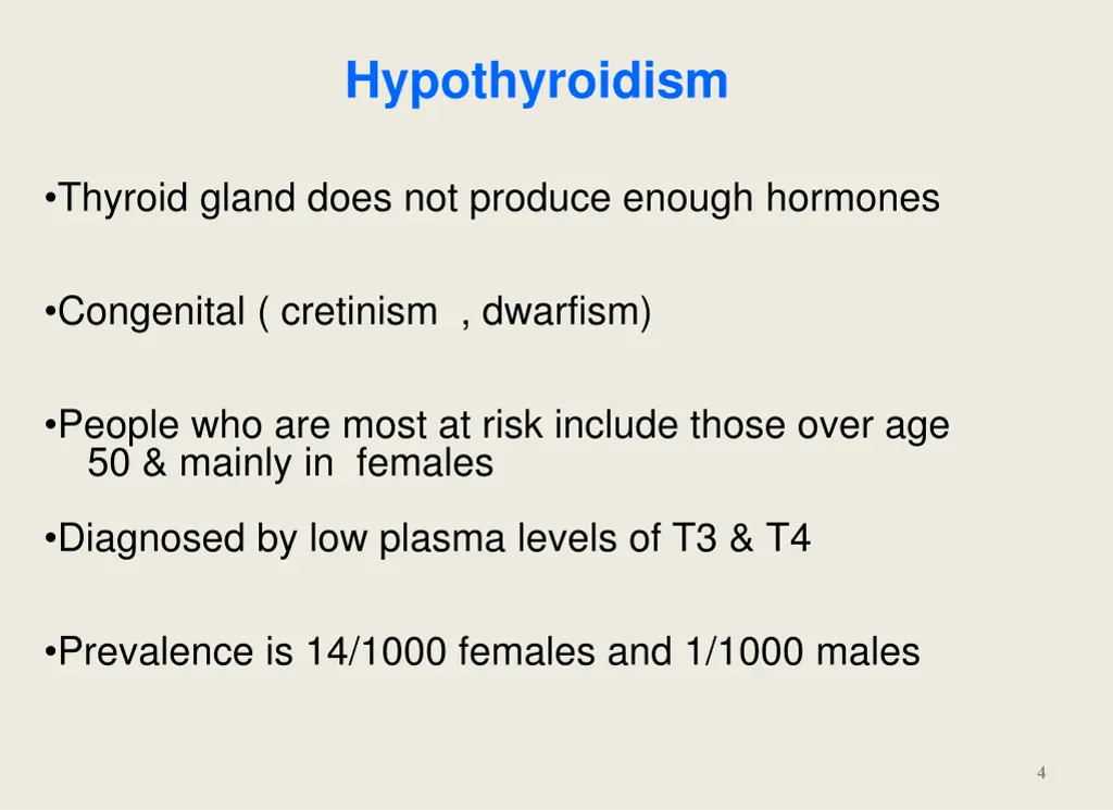 hypothyroidism
