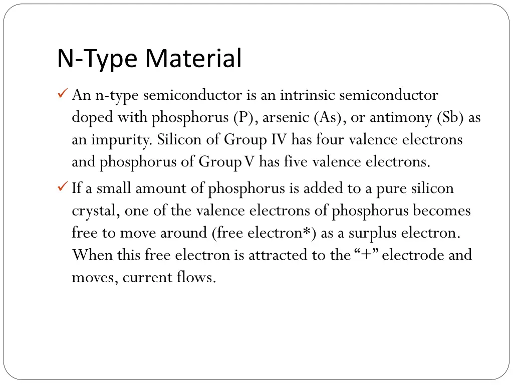 n type material