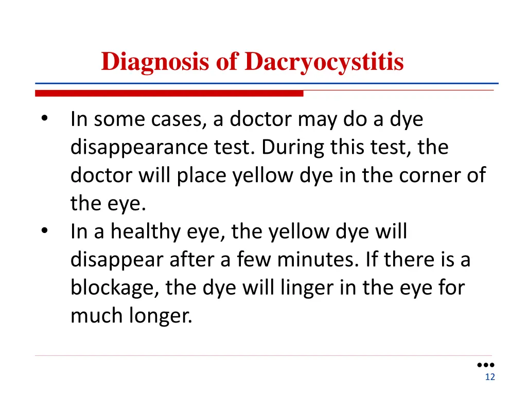diagnosis of dacryocystitis 1