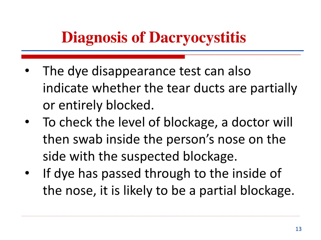diagnosis of dacryocystitis 2