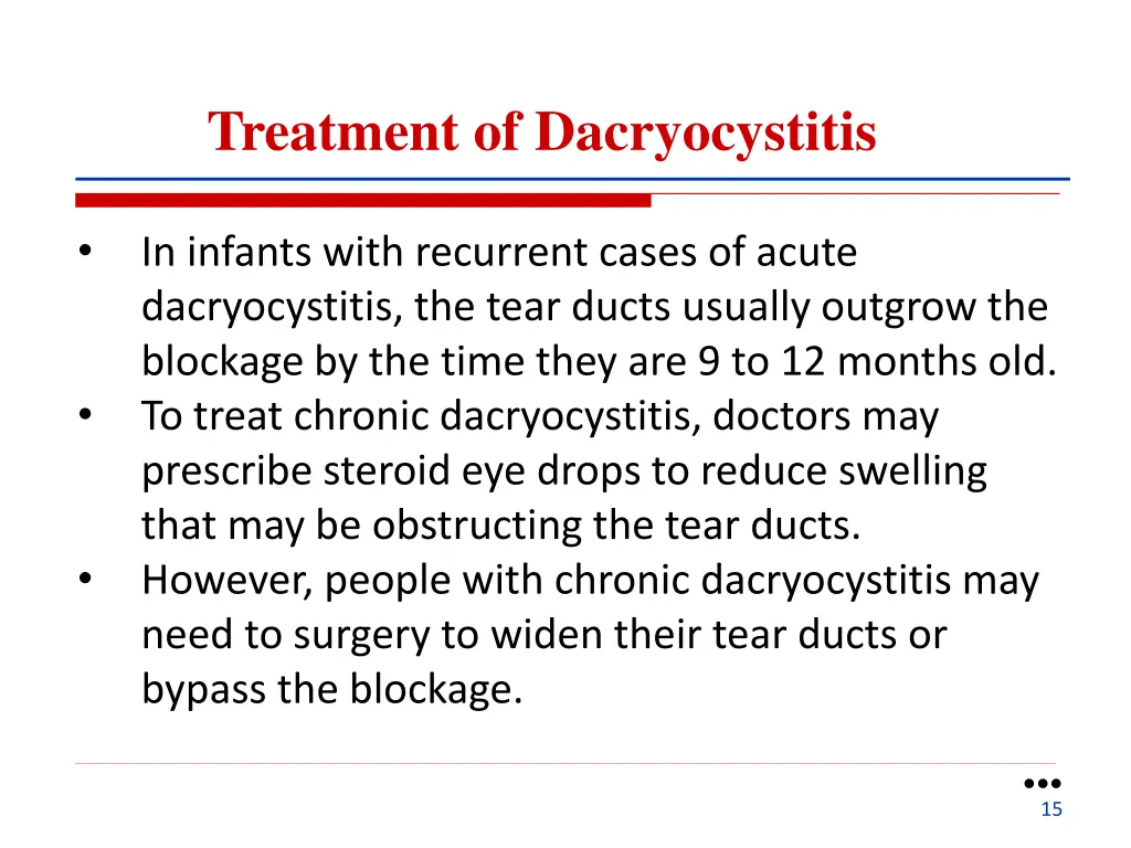 treatment of dacryocystitis 1