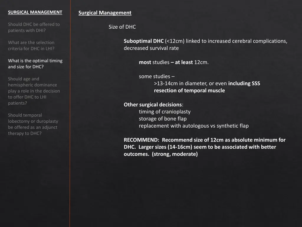 surgical management 5