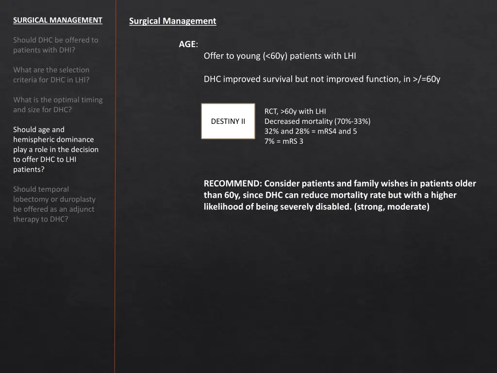 surgical management 6