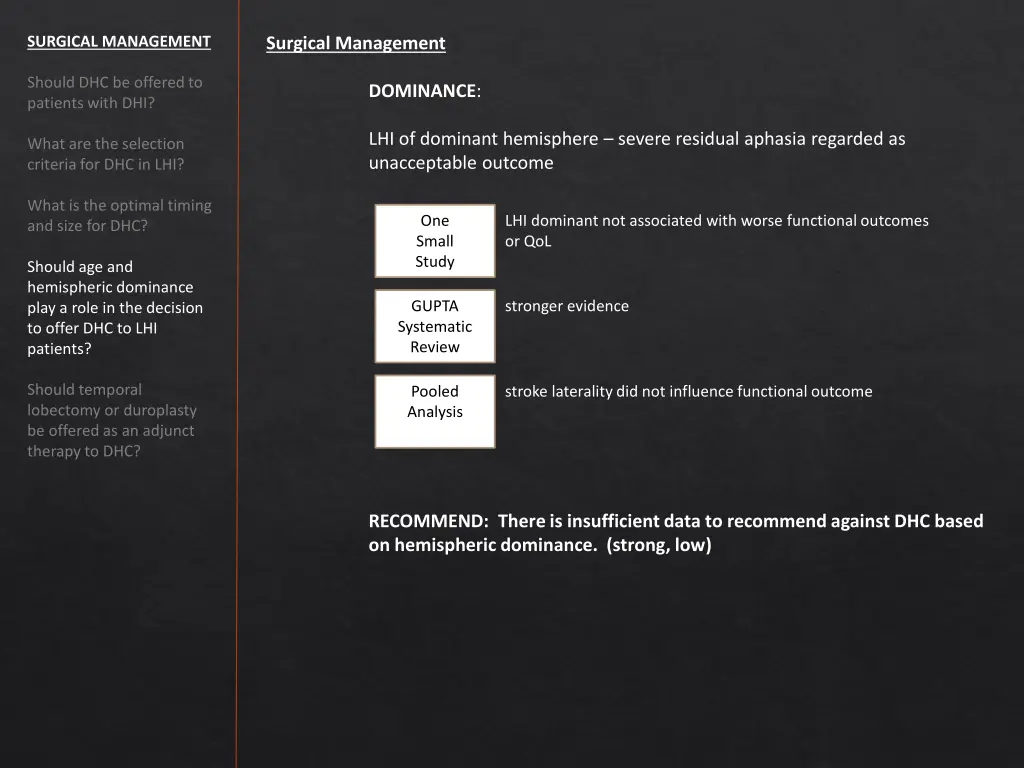 surgical management 7