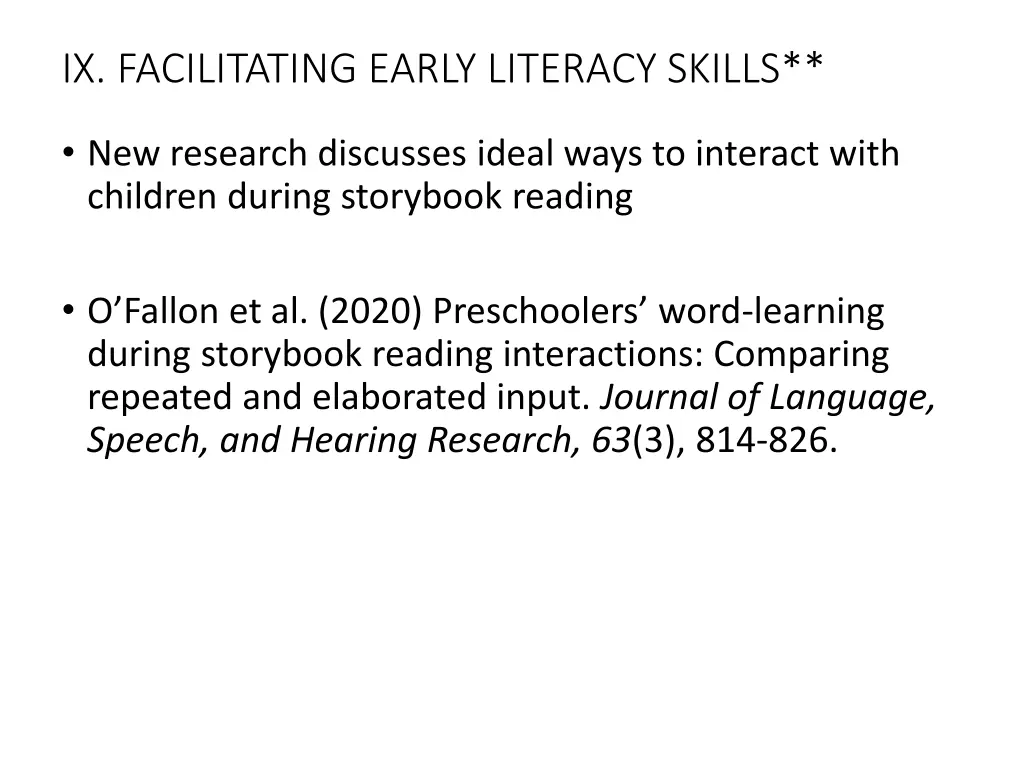 ix facilitating early literacy skills