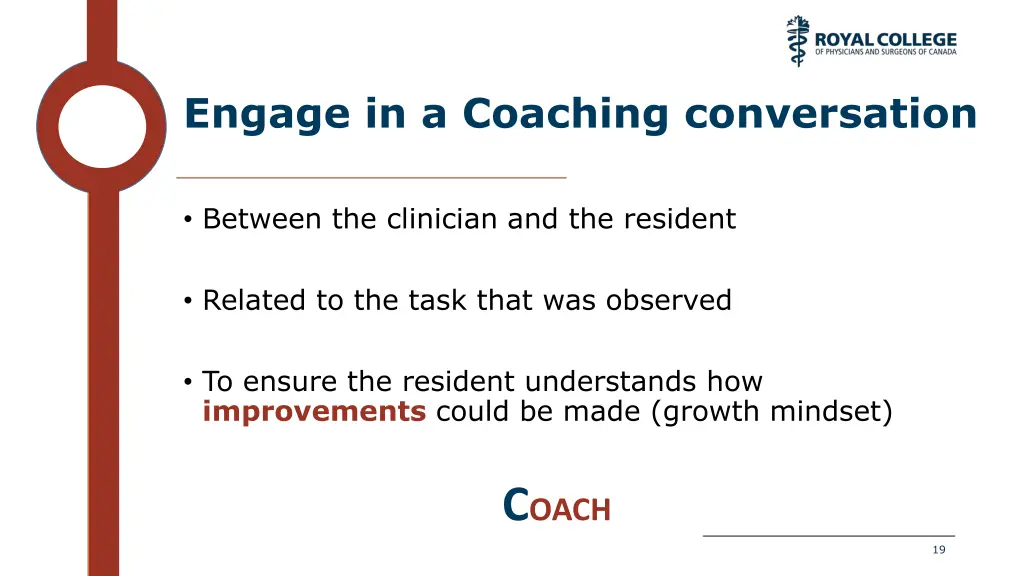 engage in a coaching conversation