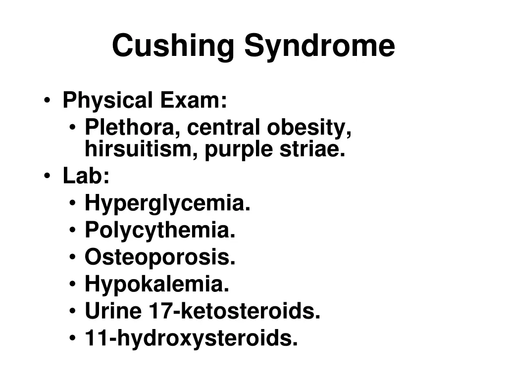 cushing syndrome