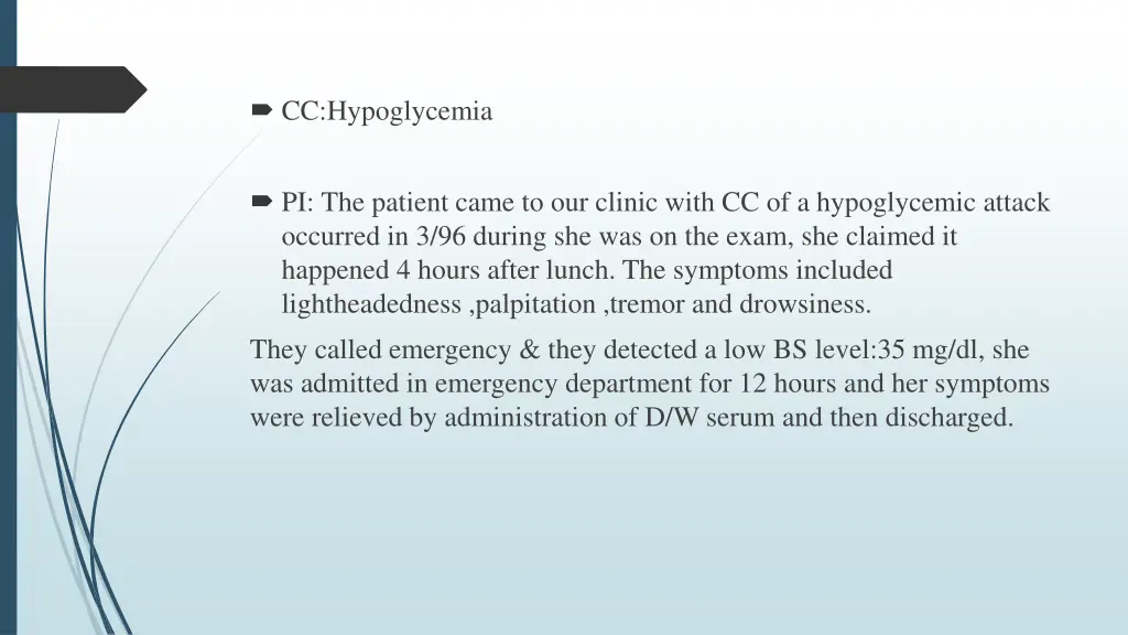 cc hypoglycemia