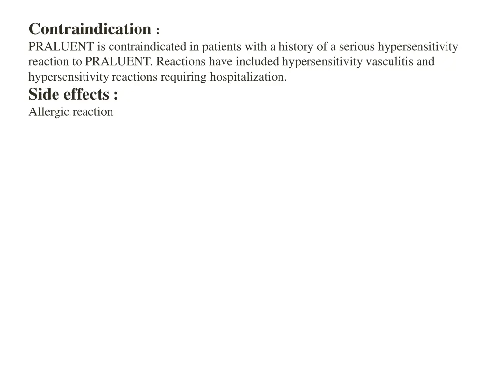 contraindication praluent is contraindicated
