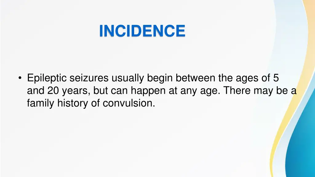 incidence