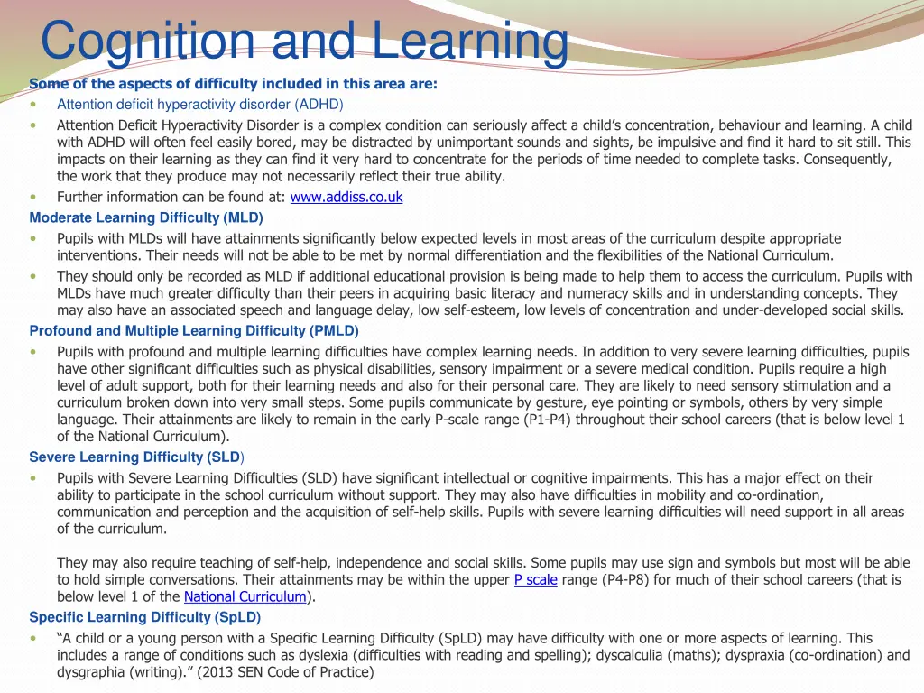cognition and learning some of the aspects