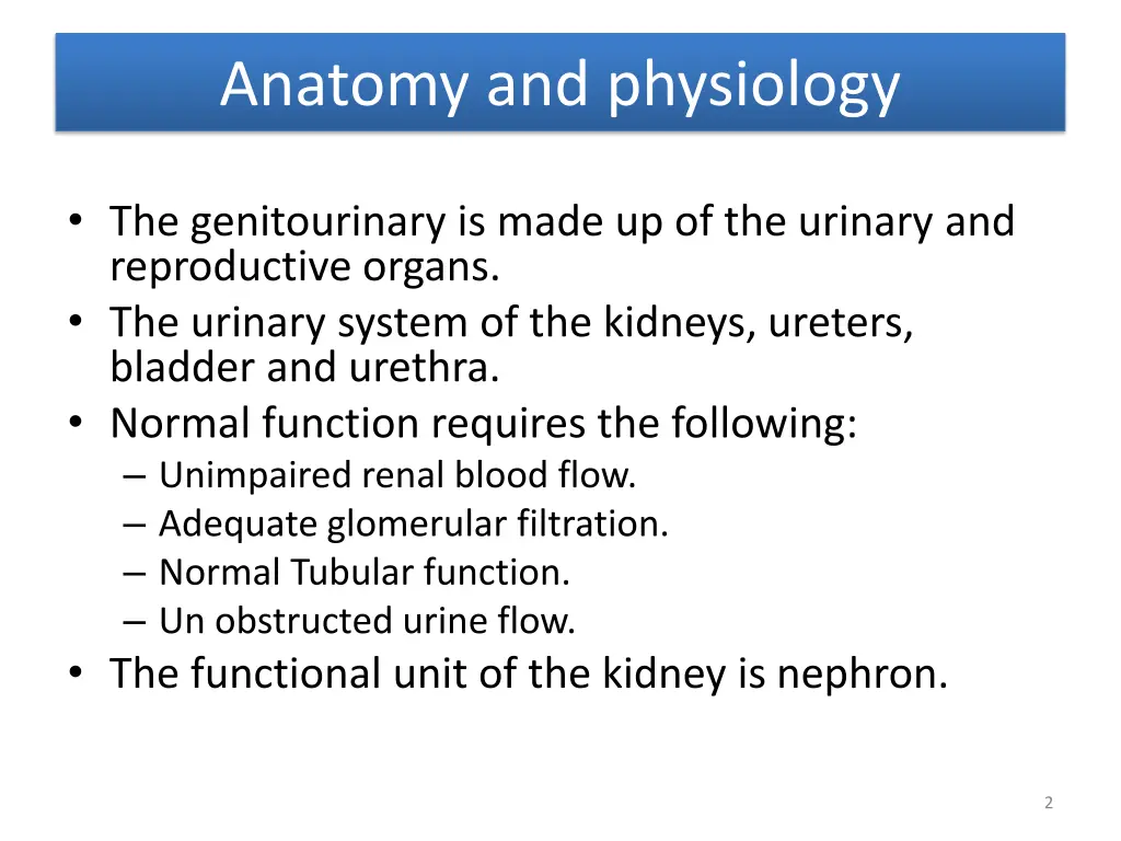 anatomy and physiology