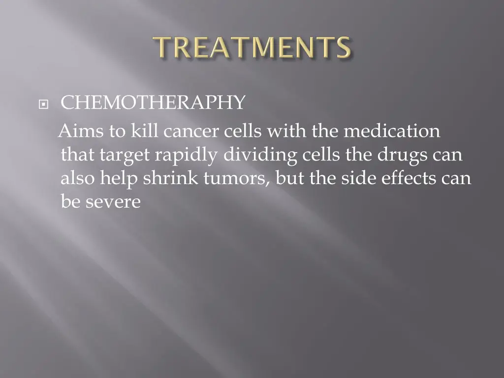 chemotheraphy aims to kill cancer cells with