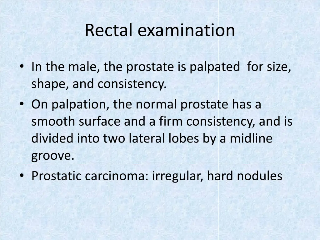 rectal examination