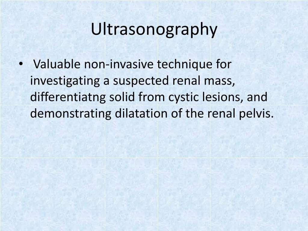 ultrasonography