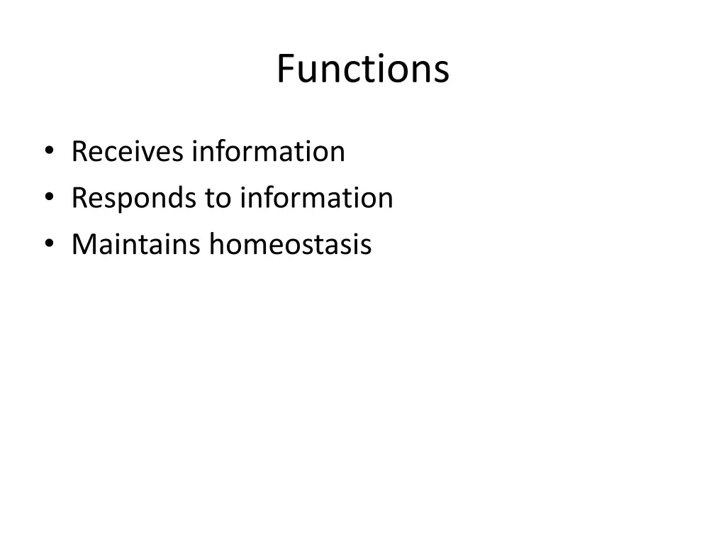 functions