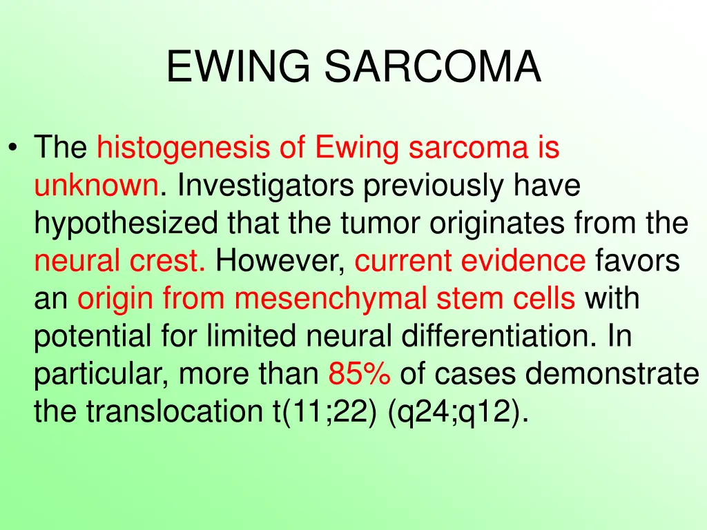ewing sarcoma 1