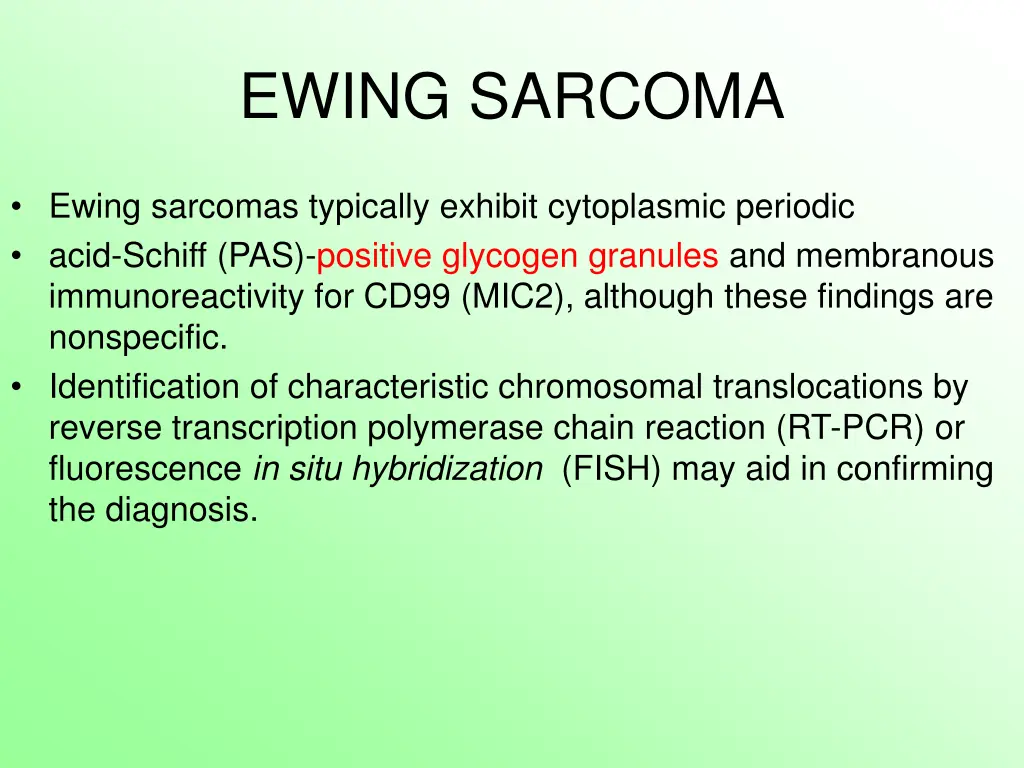 ewing sarcoma 9