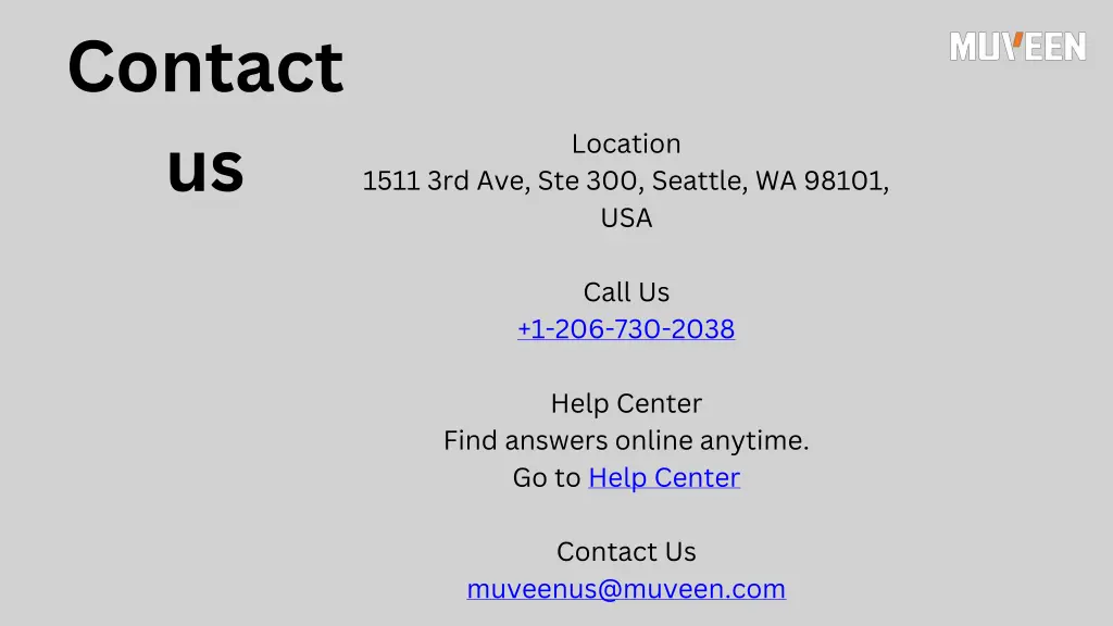 contact us