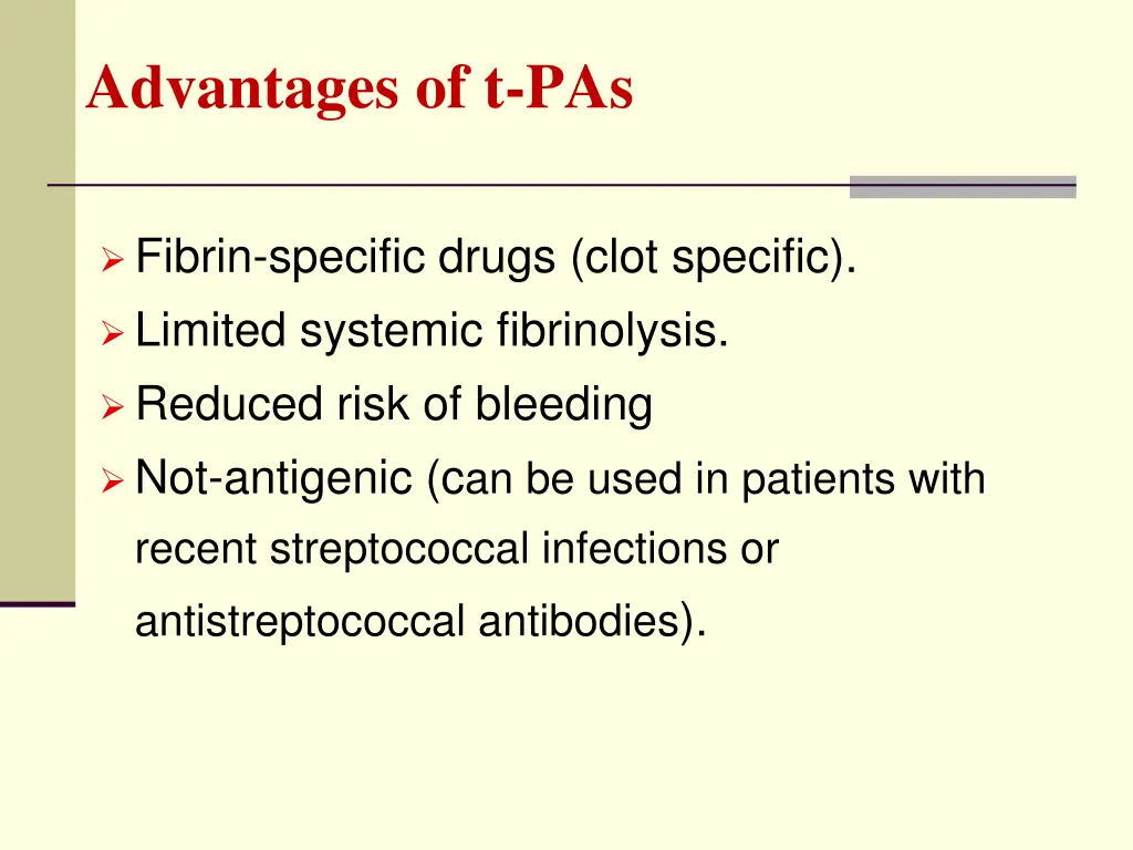 advantages of t pas