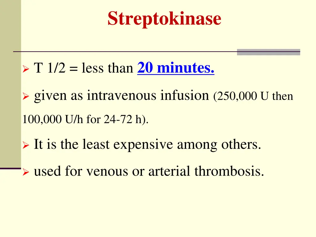 streptokinase