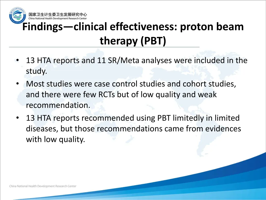 findings clinical effectiveness proton beam