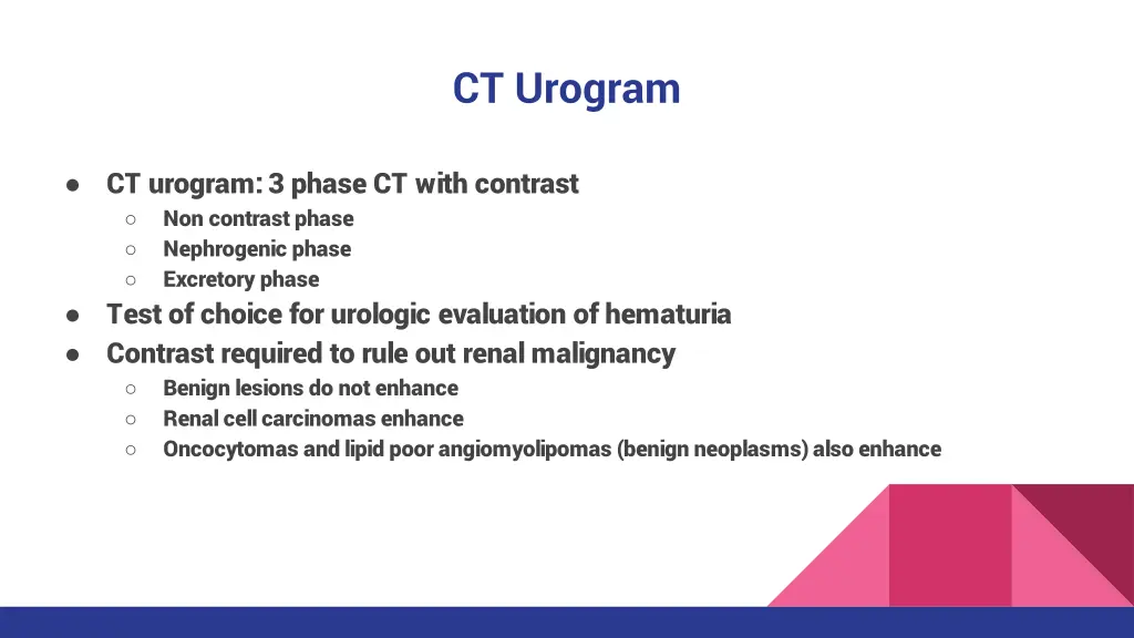 ct urogram
