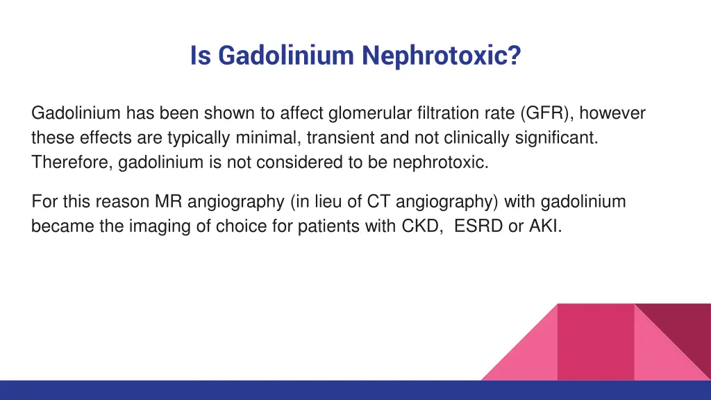 is gadolinium nephrotoxic
