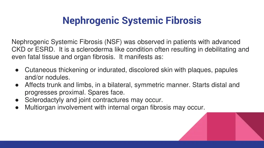 nephrogenic systemic fibrosis